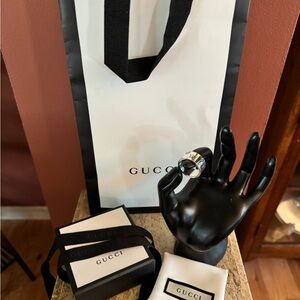 Men’s Gucci Ghost Ring in Sterling Silver